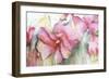 Horizontal Flores III-Leticia Herrera-Framed Art Print