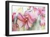 Horizontal Flores III-Leticia Herrera-Framed Art Print