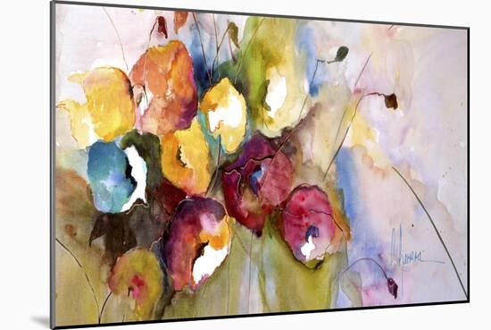 Horizontal Flores V-Leticia Herrera-Mounted Art Print