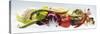 Horizontal Strip of Different Vegetables-null-Stretched Canvas