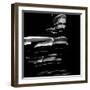 Horizontal Stripe Projection on Model, 1960s-John French-Framed Giclee Print