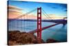 Horizontal View of Golden Gate Bridge-prochasson-Stretched Canvas