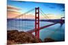 Horizontal View of Golden Gate Bridge-prochasson-Mounted Photographic Print