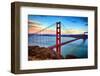 Horizontal View of Golden Gate Bridge-prochasson-Framed Photographic Print