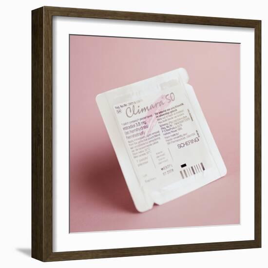 Hormone Replacement Therapy Patch-Cristina-Framed Premium Photographic Print