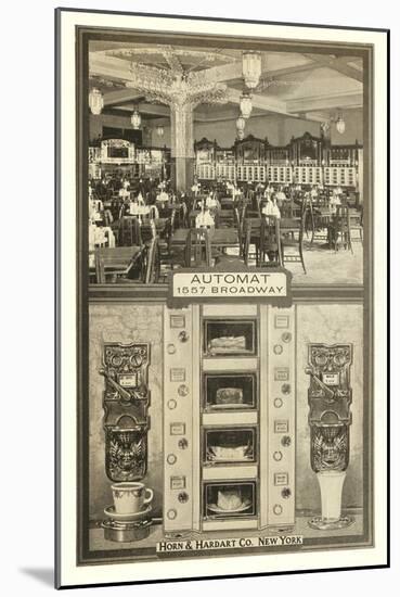 Horn and Hardart Automat, New York City-null-Mounted Art Print