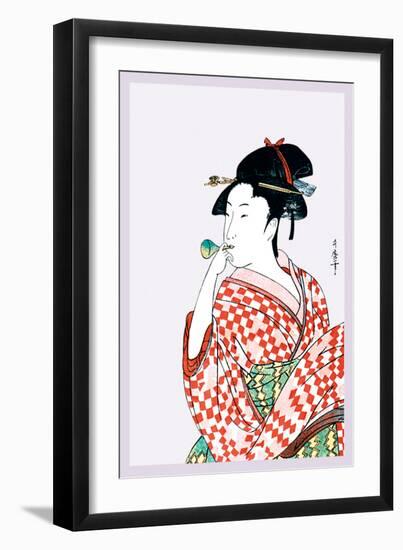 Horn-Blower-null-Framed Art Print