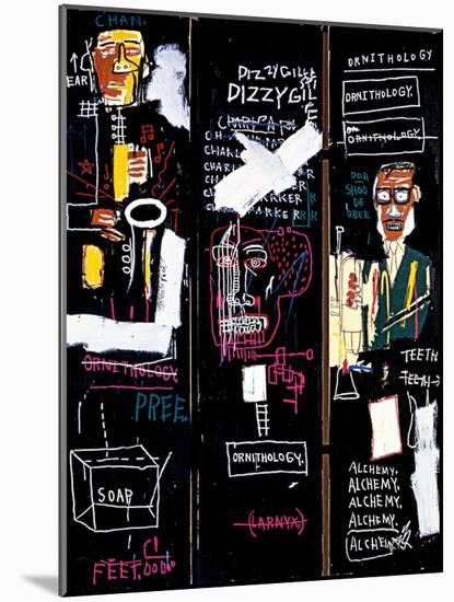Horn Players, 1983-Jean-Michel Basquiat-Mounted Giclee Print