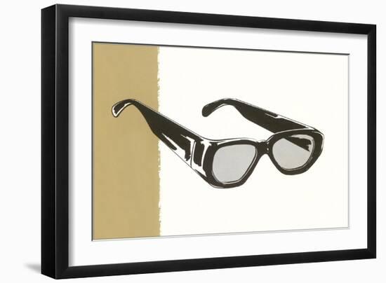 Horn Rim Eyeglasses-null-Framed Art Print