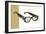 Horn Rim Eyeglasses-null-Framed Art Print