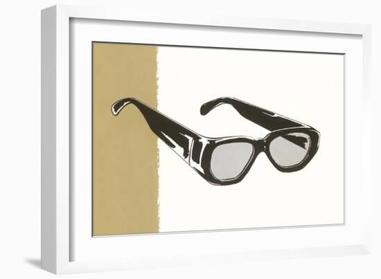 Horn Rim Eyeglasses-null-Framed Art Print