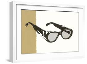 Horn Rim Eyeglasses-null-Framed Art Print