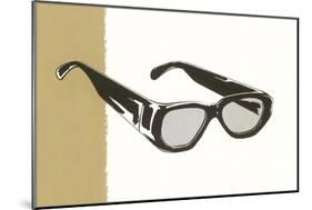 Horn Rim Eyeglasses-null-Mounted Art Print