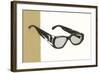 Horn Rim Eyeglasses-null-Framed Art Print