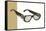 Horn Rim Eyeglasses-null-Framed Stretched Canvas