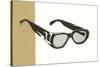 Horn Rim Eyeglasses-null-Stretched Canvas