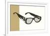 Horn Rim Eyeglasses-null-Framed Art Print