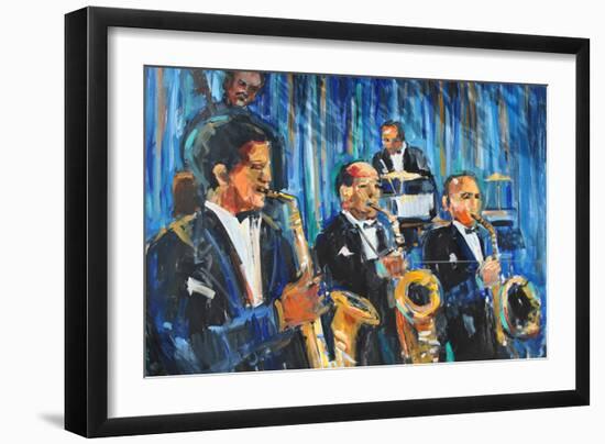 HORN SECTION-ALLAYN STEVENS-Framed Art Print