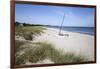 Hornbaek beach with white sand and sand dunes, Hornbaek, Kattegat Coast, Zealand, Denmark, Scandina-Stuart Black-Framed Photographic Print