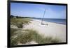 Hornbaek beach with white sand and sand dunes, Hornbaek, Kattegat Coast, Zealand, Denmark, Scandina-Stuart Black-Framed Photographic Print