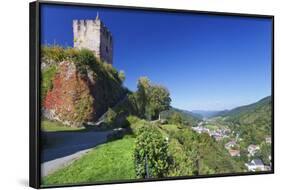 Hornberg Castle and View over Gutachtal Valley, Black Forest, Baden Wurttemberg, Germany, Europe-Markus Lange-Framed Photographic Print