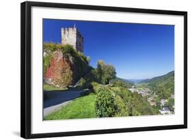 Hornberg Castle and View over Gutachtal Valley, Black Forest, Baden Wurttemberg, Germany, Europe-Markus Lange-Framed Photographic Print