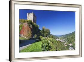 Hornberg Castle and View over Gutachtal Valley, Black Forest, Baden Wurttemberg, Germany, Europe-Markus Lange-Framed Photographic Print