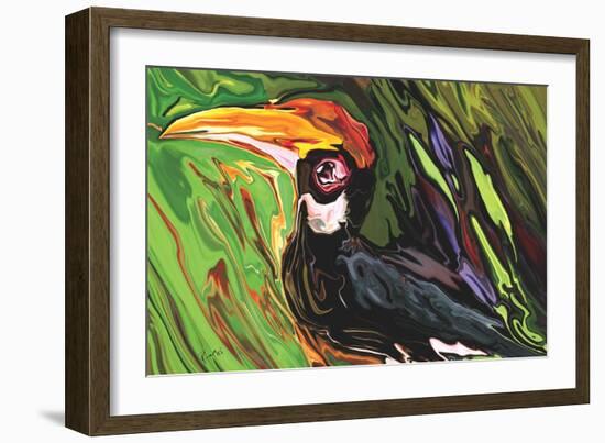 Hornbill-Rabi Khan-Framed Art Print