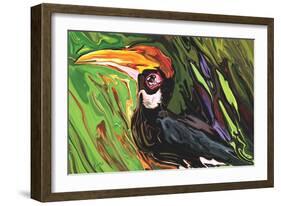 Hornbill-Rabi Khan-Framed Art Print