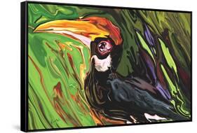 Hornbill-Rabi Khan-Framed Stretched Canvas