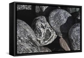 Hornblende granite rocks, California-Zandria Muench Beraldo-Framed Stretched Canvas