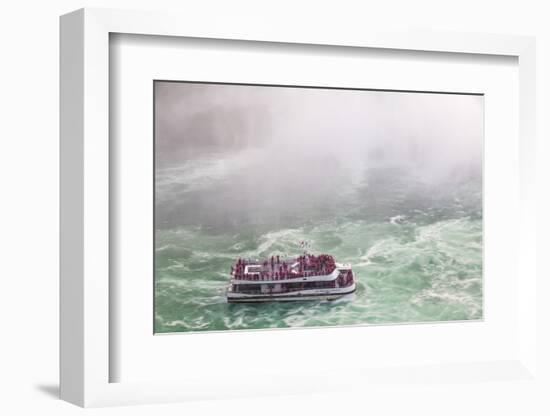 Hornblower Sightseeeing Boat at Horseshoe Falls, Niagara Falls-Jane Sweeney-Framed Photographic Print