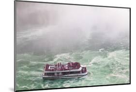 Hornblower Sightseeeing Boat at Horseshoe Falls, Niagara Falls-Jane Sweeney-Mounted Photographic Print