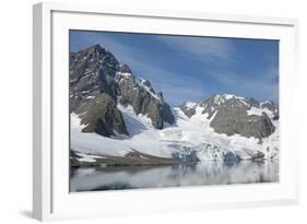 Hornbreen Glacier, Spitsbergen, Svalbard, Norway-Steve Kazlowski-Framed Photographic Print