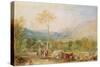 Hornby Castle-Joseph Mallord William Turner-Stretched Canvas