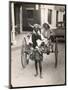 Horned Rickshaw Man in Bulawayo Southern Rhodesia-null-Mounted Art Print