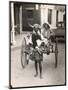 Horned Rickshaw Man in Bulawayo Southern Rhodesia-null-Mounted Art Print