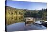 Hornisgrinde Mountain Reflecting in Lake Mummelsee-Markus Lange-Stretched Canvas