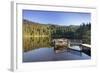 Hornisgrinde Mountain Reflecting in Lake Mummelsee-Markus Lange-Framed Photographic Print