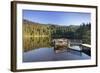 Hornisgrinde Mountain Reflecting in Lake Mummelsee-Markus Lange-Framed Photographic Print