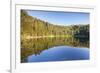 Hornisgrinde Mountain Reflecting in Mummelsee Lake-Markus-Framed Photographic Print