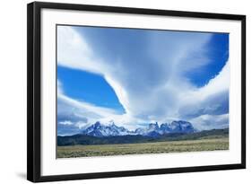 Horns of Paine Mountains, Torres Del Paine National Park, Patagonia, Chile, South America-Marco Simoni-Framed Photographic Print