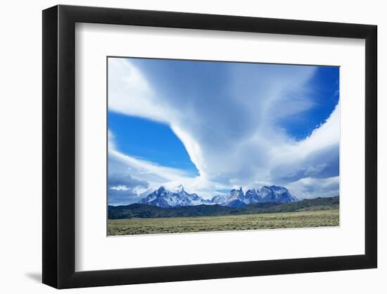 Horns of Paine Mountains, Torres Del Paine National Park, Patagonia, Chile, South America-Marco Simoni-Framed Premium Photographic Print
