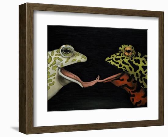 Horny Toads 1-Leah Saulnier-Framed Giclee Print