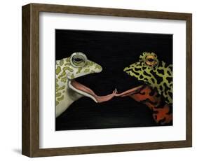 Horny Toads 1-Leah Saulnier-Framed Giclee Print