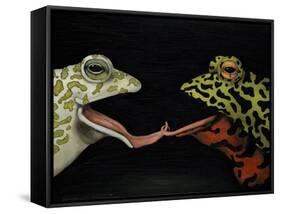 Horny Toads 1-Leah Saulnier-Framed Stretched Canvas
