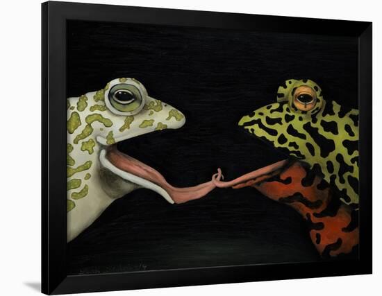 Horny Toads 1-Leah Saulnier-Framed Giclee Print