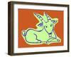 Horoscope: the Sign of the Capricorn. Illustration by P. La Porta.-Patrizia La Porta-Framed Giclee Print