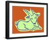 Horoscope: the Sign of the Capricorn. Illustration by P. La Porta.-Patrizia La Porta-Framed Giclee Print