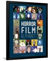 Horror Film Alphabet - A to Z-Stephen Wildish-Framed Giclee Print